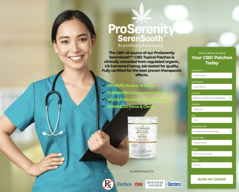 ProSerenity SerenSooth™ CBD Topical Patches Reviews- Price, Ingredients