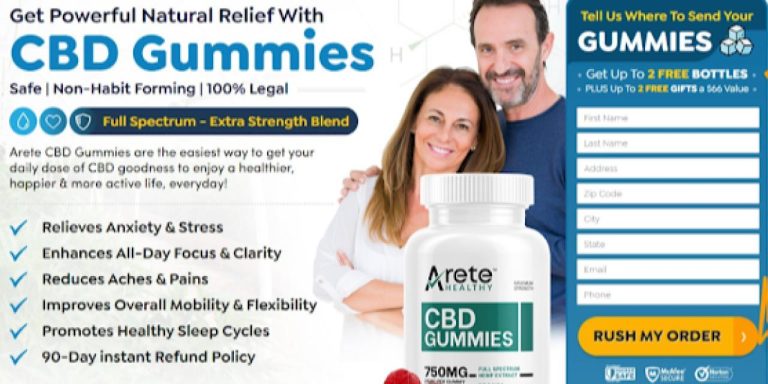 Arete Healthy CBD Gummies Reviews: Relief From Pain & Stress