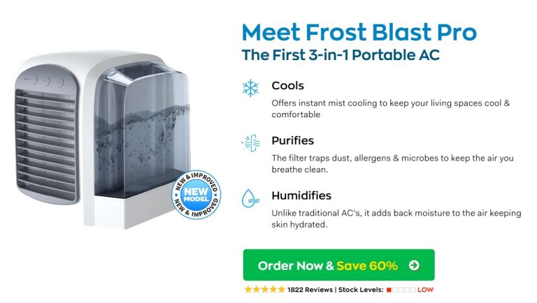 Frost Blast Pro Portable Air Cooler